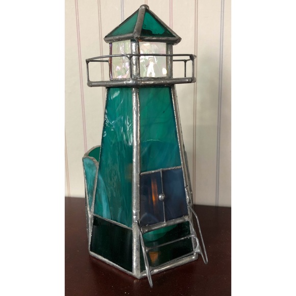 Other - Stained Glass Lighthouse Candle Votive